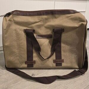 NWOT Tommy Bahama Khaki Twill Weekender Duffle Bag